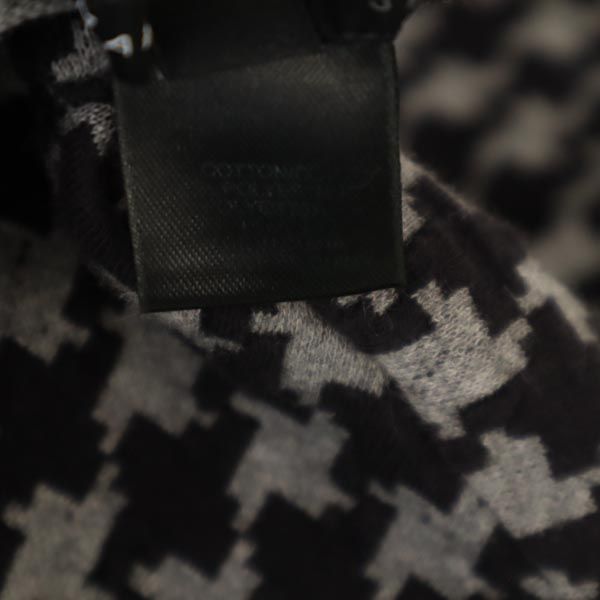 MARC BY MARC JACOBS マークバイマークジェイコブス 千鳥柄 半袖 パフスリーブ ワンピース XS 黒×グレー系 レディース