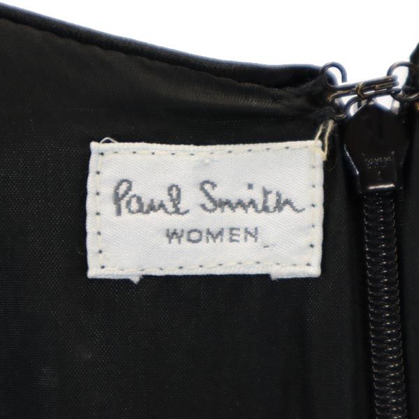 Paul Smith ポールスミス イタリア製 半袖 ワンピース 46 ブラック レディース