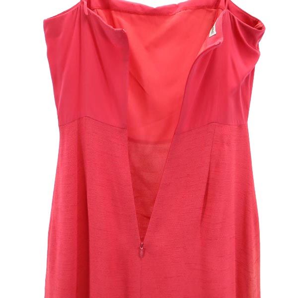 Emporio Armani エンポリオアルマーニ イタリア製 キャミワンピース 38 ピンク系 バックジップ レディース