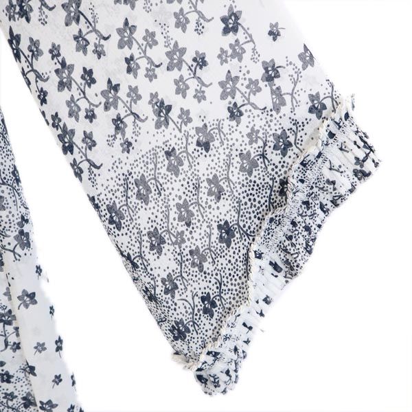 SEE BY CHLOE シーバイクロエ 総柄 長袖 シースルー ワンピース 34 ホワイト系 レディース