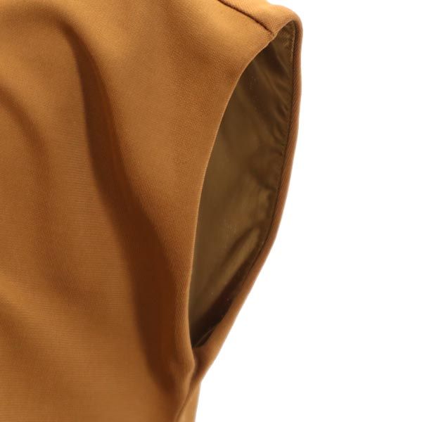 MAX MARA マックスマーラ イタリア製 ノースリーブ ワンピース ブラウン系 バックジップ レディース