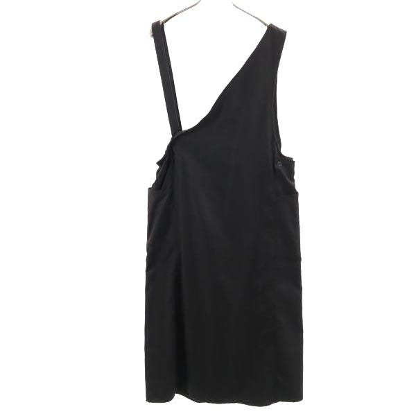 niko and... ニコアンド アシンメトリー ワンピース 4 ブラック ジャンパースカート レディース