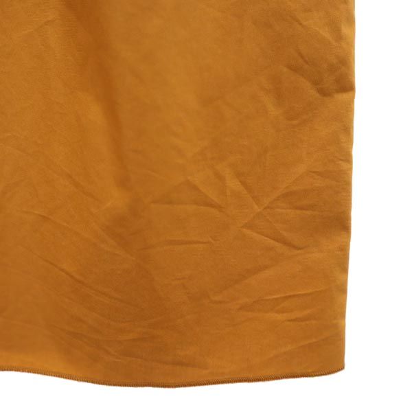 LANVIN en Bleu ランバンオンブルー 日本製 7分袖 オープンショルダー ワンピース 38 キャメル レディース