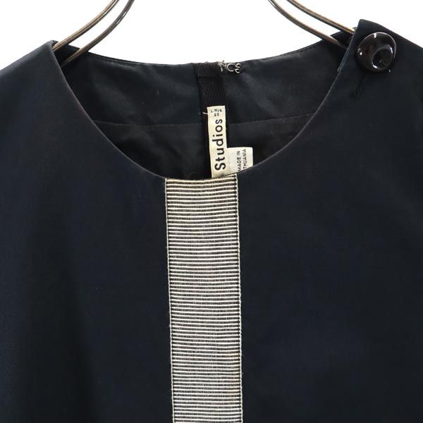 ACNE STUDIOS アクネストゥディオズ 半袖 ワンピース 40 ネイビー レディース