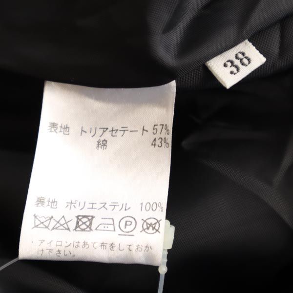 BARNEYS NEW YORK バーニーズ ニューヨーク 日本製 ノースリーブ ワンピース 38 ブラック レディース