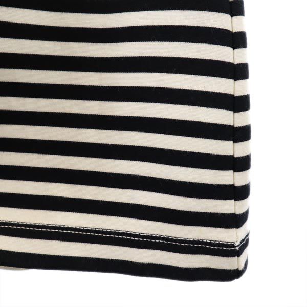 Kate Spade ケイトスペード ボーダー柄 7分袖 ワンピース S 白×黒 レディース