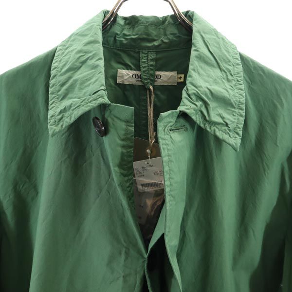 未使用 OMNIGOD オムニゴッド コットン ロングコート 4 グリーン メンズ