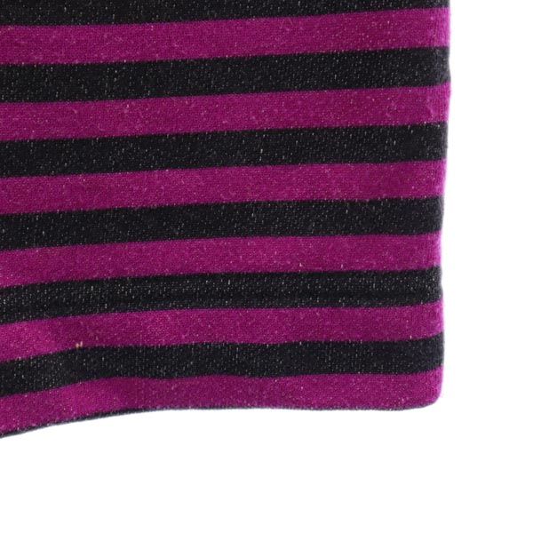 MARC BY MARC JACOBS マークバイマークジェイコブス ボーダー 長袖 スウェット ワンピース XS パープル系 レディース