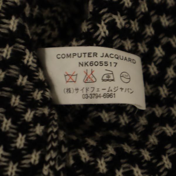 ANTEPRIMA アンテプリマ ブロックチェック柄 ノースリーブ ニット ワンピース 42 白×黒 レディース