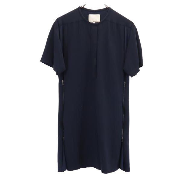3.1 Phillip Lim 3.1フィリップリム 半袖 ワンピース 0 濃紺 レディース