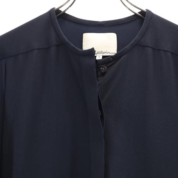 3.1 Phillip Lim 3.1フィリップリム 半袖 ワンピース 0 濃紺 レディース