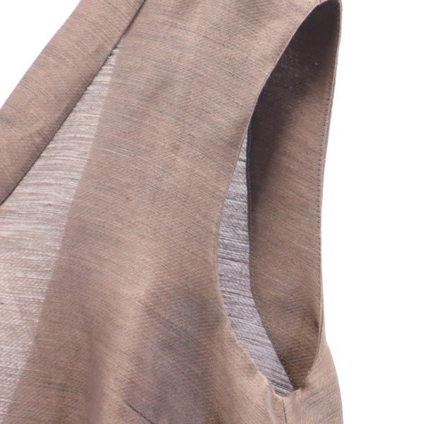 未使用 マルニ イタリア製 シルクブレンド ノースリーブ ワンピース 40 パープルグレー MARNI サイドジップ ドレス レディース