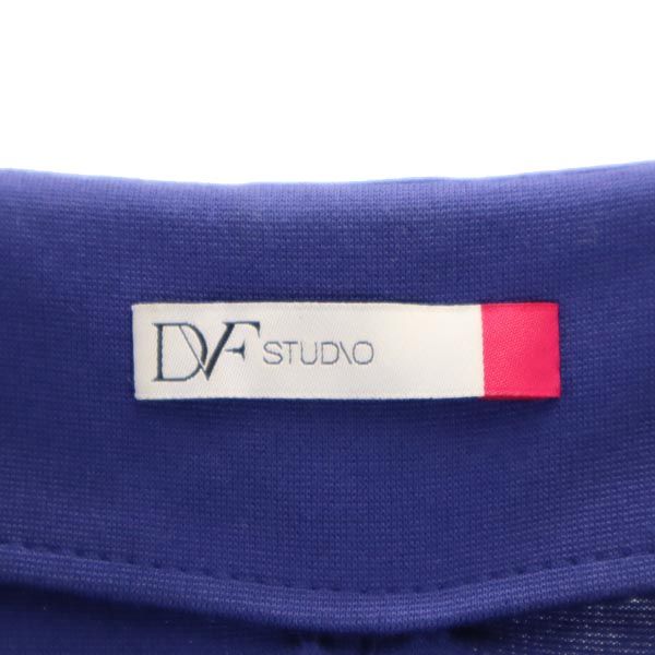 DIANE VON FURSTENBERG ダイアンフォンファステンバーグ スタジオ 日本製 ノースリーブ ワンピース 0 ブルー系 レディース