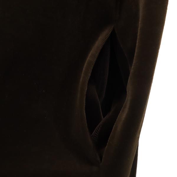 FOXEY RABBITS フォクシーラビッツ 日本製 半袖 ベロア調 ワンピース 40 ブラウン レディース