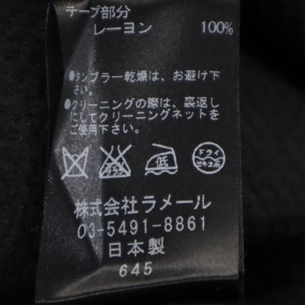 LANVIN ランバン 日本製 半袖 ワンピース 38 ネイビー レディース