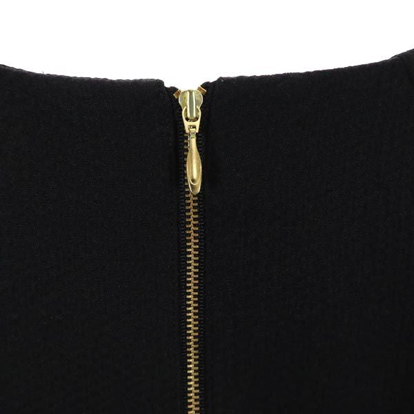 LANVIN ランバン 日本製 半袖 ワンピース 38 ネイビー レディース