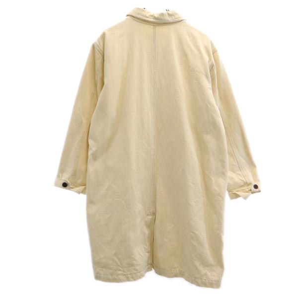 Denim&Co デニムアンドコー オールド ステンカラーコート オフホワイト レディース