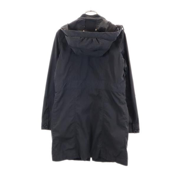 Sonia Rykiel ソニアリキエル ロング ジャケット 42 ブラック フード レディース