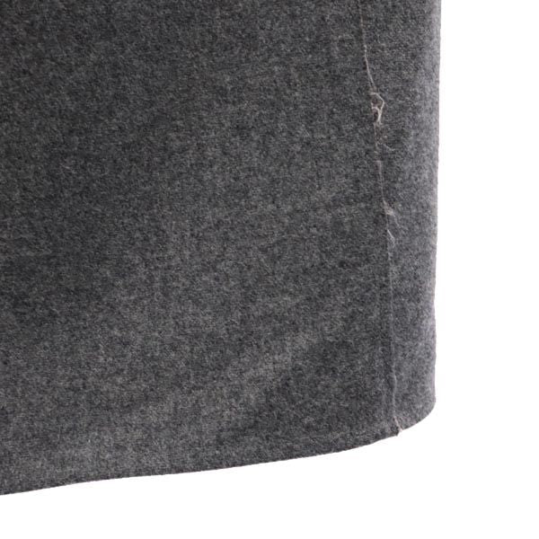 Alexander McQueen アレキサンダーマックイーン ウールブレンド ノースリーブ ワンピース 38 グレー バックジップ レディース