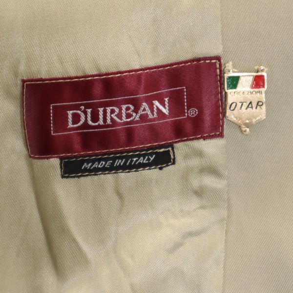 Durban ダーバン イタリア製 ステンカラーコート ベージュ系 メンズ