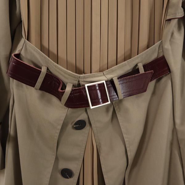 AMERI UNDRESSED アメリ 切替デザイン 切替デザイン トレンチコート ベージュ レディース