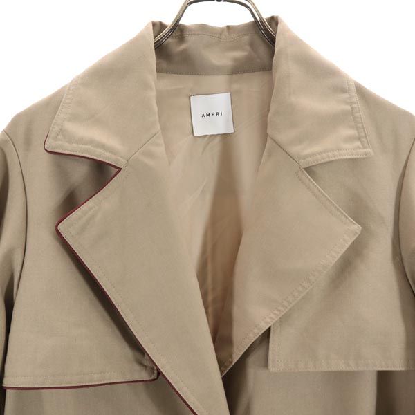 AMERI UNDRESSED アメリ 切替デザイン 切替デザイン トレンチコート ベージュ レディース