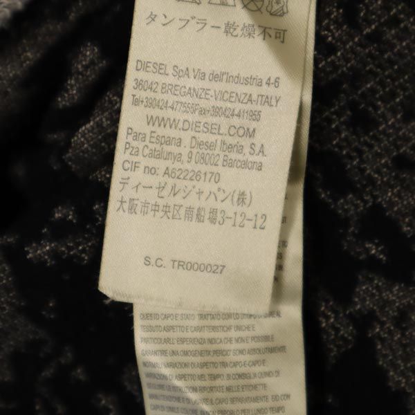 DIESEL ディーゼル 総柄 長袖 ワンピース S グレー系 レディース