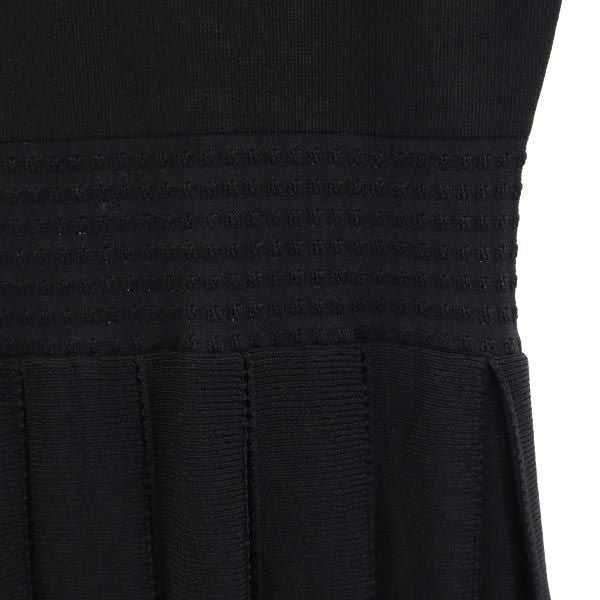 ケイトスペード 半袖 ニット ワンピース S ブラック系 Kate Spade レディース