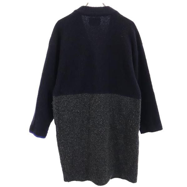 PS Paul Smith ピーエスポールスミス ウールブレンド 長袖 ノーカラーコート S グレー系 レディース