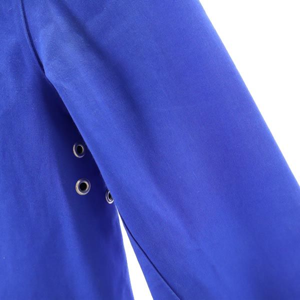 Mackintosh マッキントッシュ 英国製 ステンカラーコート 32 青 ゴム引き レディース