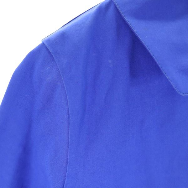 Mackintosh マッキントッシュ 英国製 ステンカラーコート 32 青 ゴム引き レディース