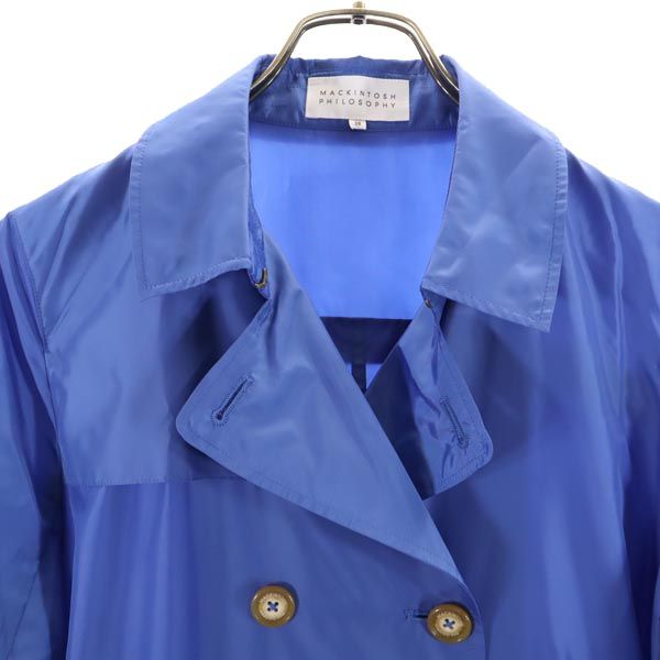 MACKINTOSH PHILOSOPHY マッキントッシュフィロソフィー 三陽商会 トレンチコート 38 ブルー系 レディース