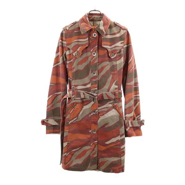 Michael Kors マイケルコース 総柄 トレンチコート S レッド系 レディース