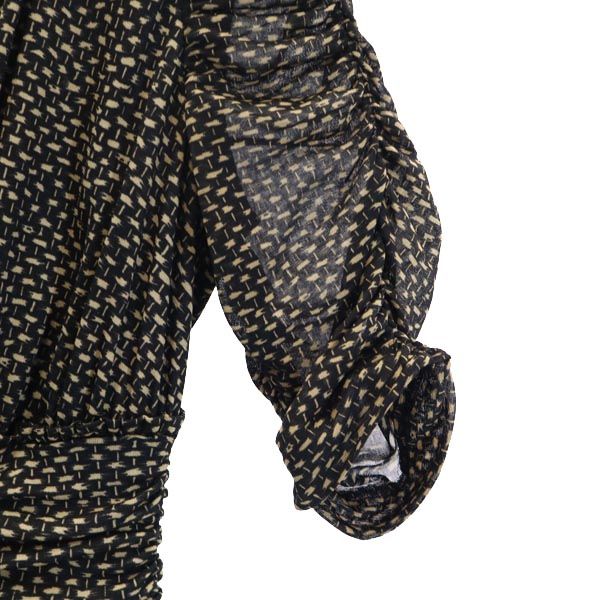 BURBERRY バーバリー 日本製 三陽商会 総柄 半袖 アンサンブル ワンピース 36 ブラック系 インナー キャミソール レディース