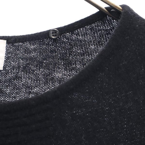 LANVIN en Bleu ランバンオンブルー ウールブレンド ニット ワンピース 38 ブラック チュニック レディース