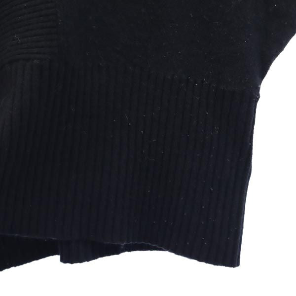 LANVIN en Bleu ランバンオンブルー ウールブレンド ニット ワンピース 38 ブラック チュニック レディース