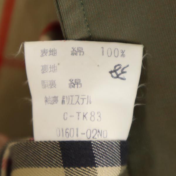 Burberrys バーバリーズ 90s オールド ステンカラーコート 15AB3 カーキ系 レディース
