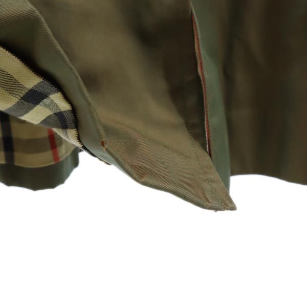 Burberrys バーバリーズ 90s オールド ステンカラーコート 15AB3 カーキ系 レディース