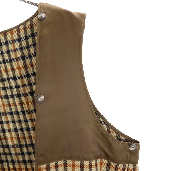 ダックス 日本製 ジャケット ベージュ×ブラウン DAKS ライナー メンズ