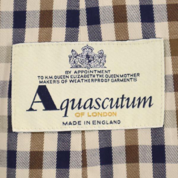 Aquascutum アクアスキュータム 英国製 トレンチコート カーキ系 メンズ