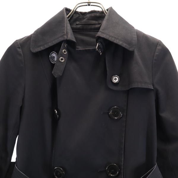 BURBERRY BLUE LABEL バーバリーブルーレーベル 日本製 三陽商会 トレンチコート 36 ブラック レディース