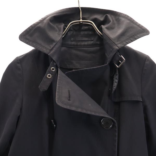 BURBERRY BLUE LABEL バーバリーブルーレーベル 日本製 三陽商会 トレンチコート 36 ブラック レディース