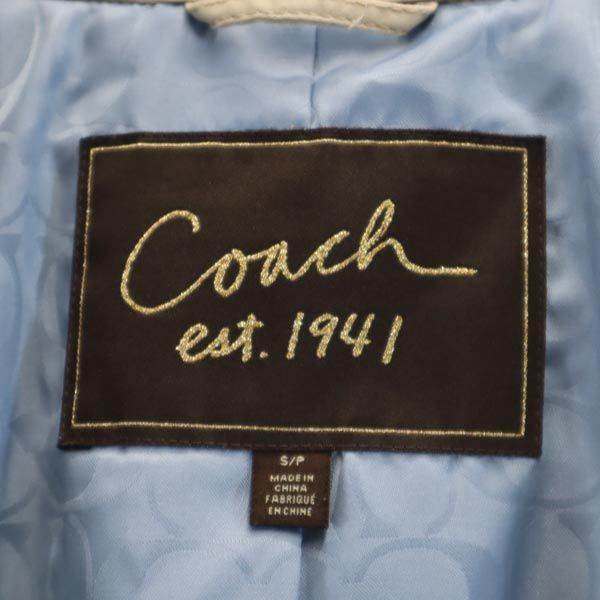 COACH コーチ RN132154 トレンチコート S/P ベージュ レディース