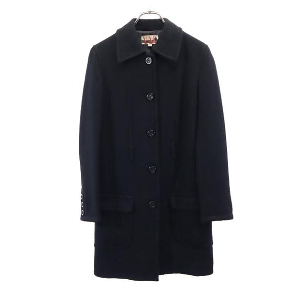 VAL by VALENTINO GARAVANI バルバイヴェレンティノガラヴァーニ ウール ステンカラーコート 9 ブラック レディース