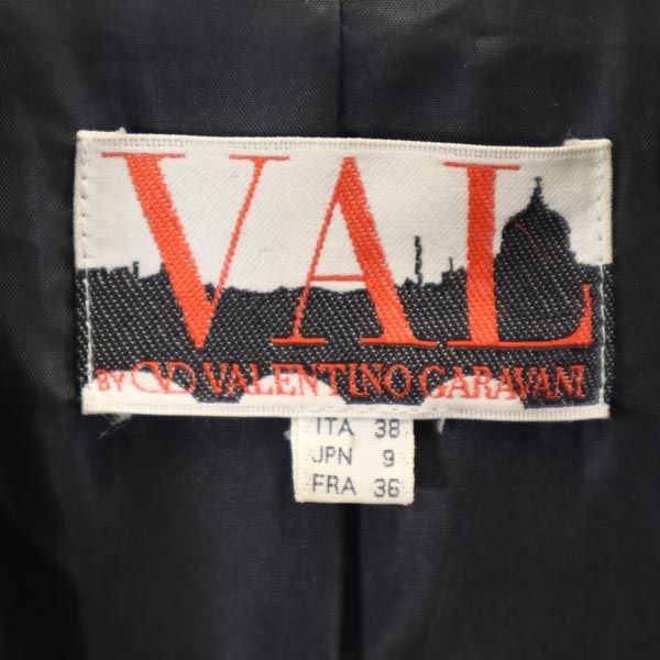VAL by VALENTINO GARAVANI バルバイヴェレンティノガラヴァーニ ウール ステンカラーコート 9 ブラック レディース