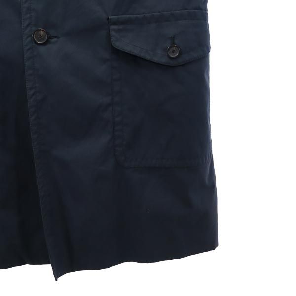 BURBERRY バーバリー 英国製 ステンカラーコート 50 ネイビー ウエストベルト メンズ