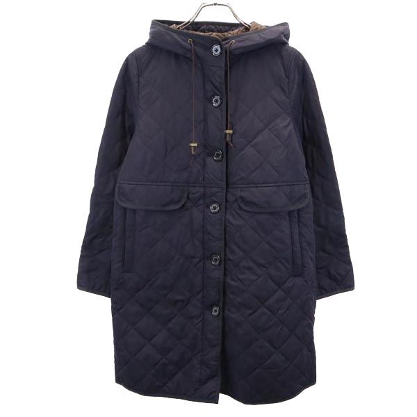 MACKINTOSH PHILOSOPHY マッキントッシュフィロソフィー 三陽商会 キルティングジャケット 36 パープル フード レディース