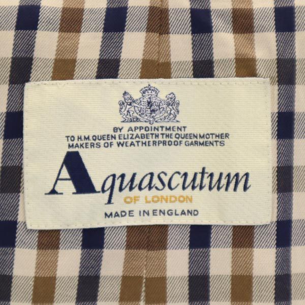 Aquascutum アクアスキュータム ステンカラーコート カーキ メンズ