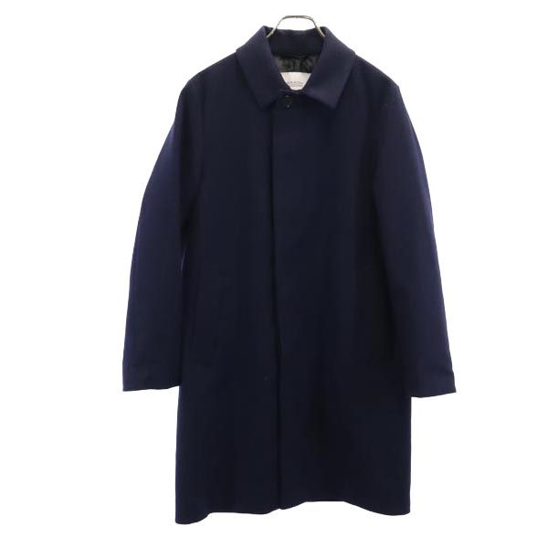 MACKINTOSH PHILOSOPHY マッキントッシュフィロソフィー 三陽商会 長袖 カシミヤウール ステンカラーコート 38 ネイビー レディース