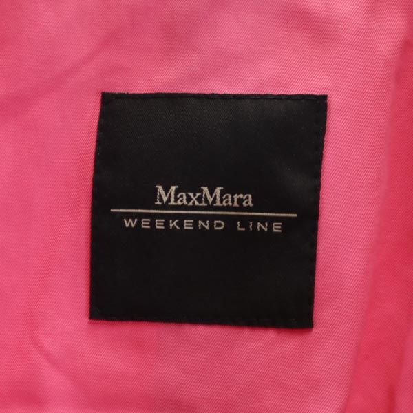 MAX MARA マックスマーラ イタリア製 長袖 ステンカラーコート 38 ピンク レディース